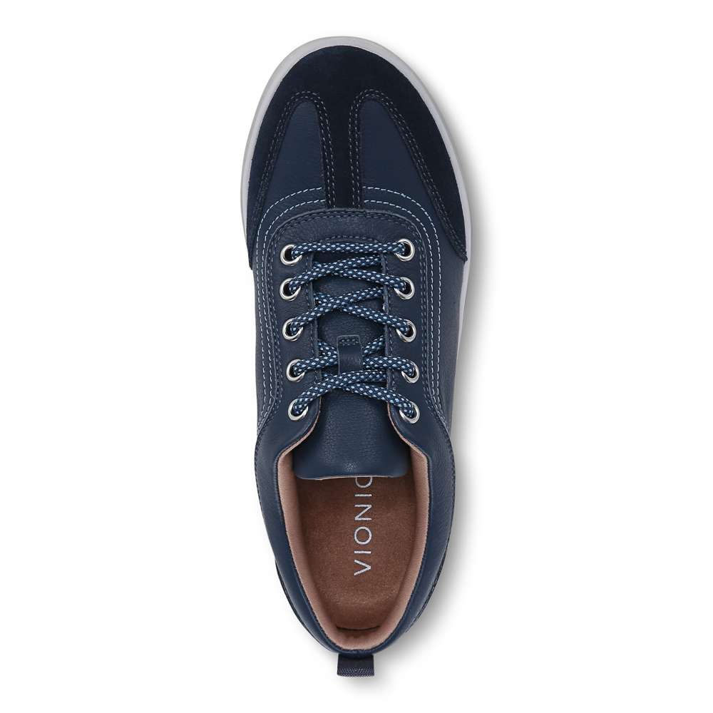Nyla Lace-Up Casual Sneaker - Navy - Image 4