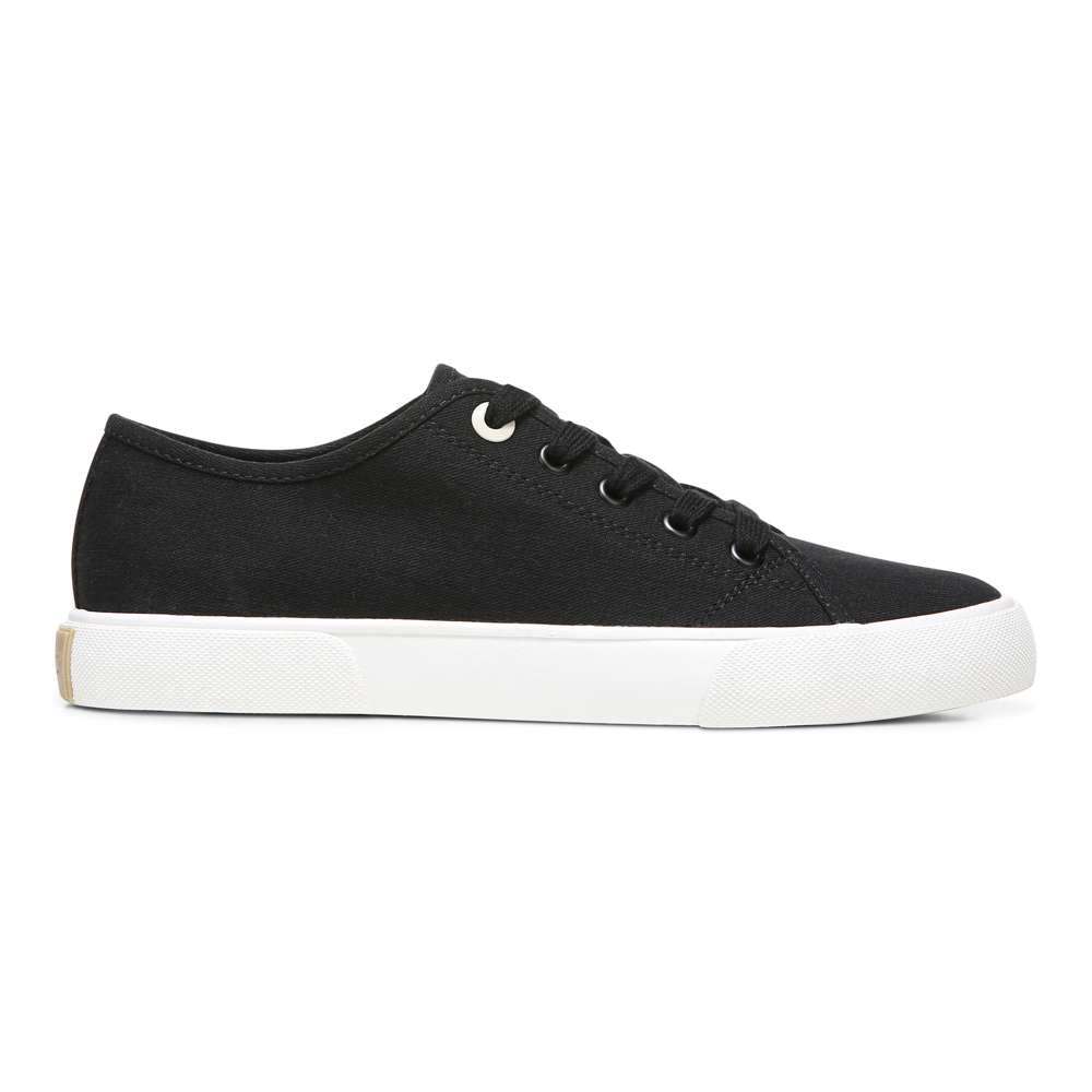 Oasis Lace-Up Casual Sneaker - Black Canvas - Image 2
