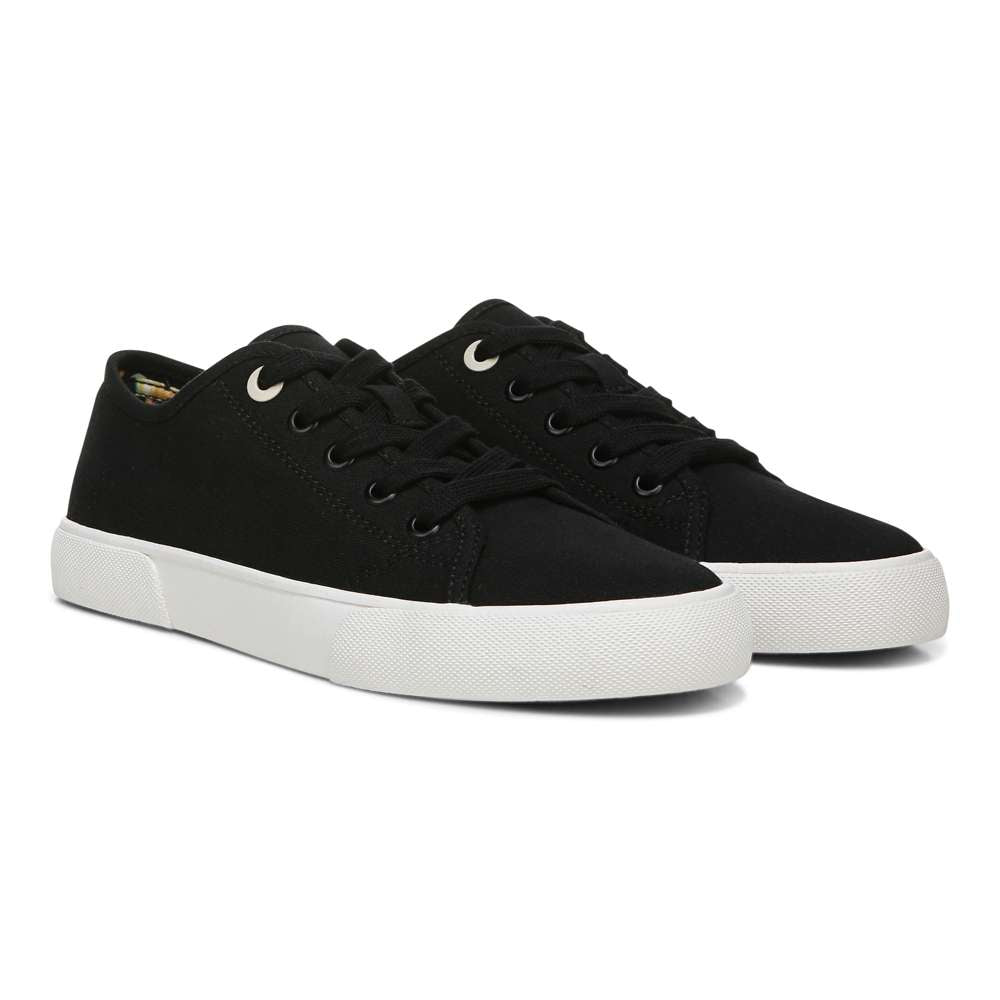 Oasis Lace-Up Casual Sneaker - Black Canvas - Image 6