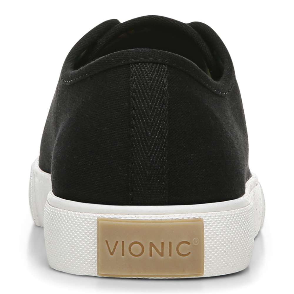 Oasis Lace-Up Casual Sneaker - Black Canvas - Image 7