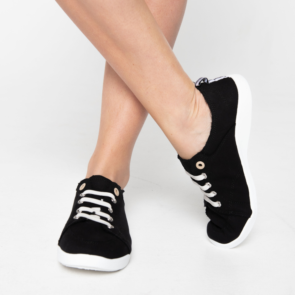Pismo Casual Sneaker - Black Canvas - Image 6