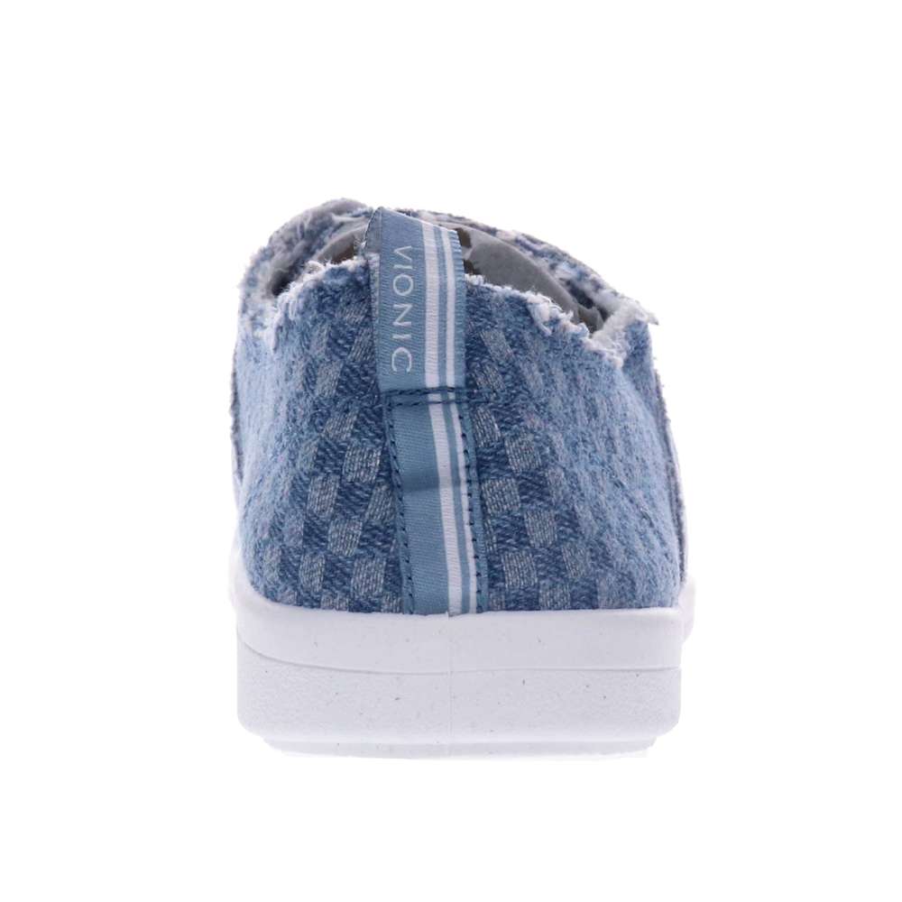 Pismo Casual Sneaker - Blue Checkered Denim - Image 6