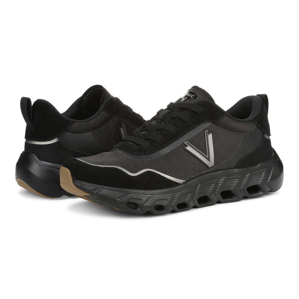 Presley Lace-Up Sneaker - Black - Image 8