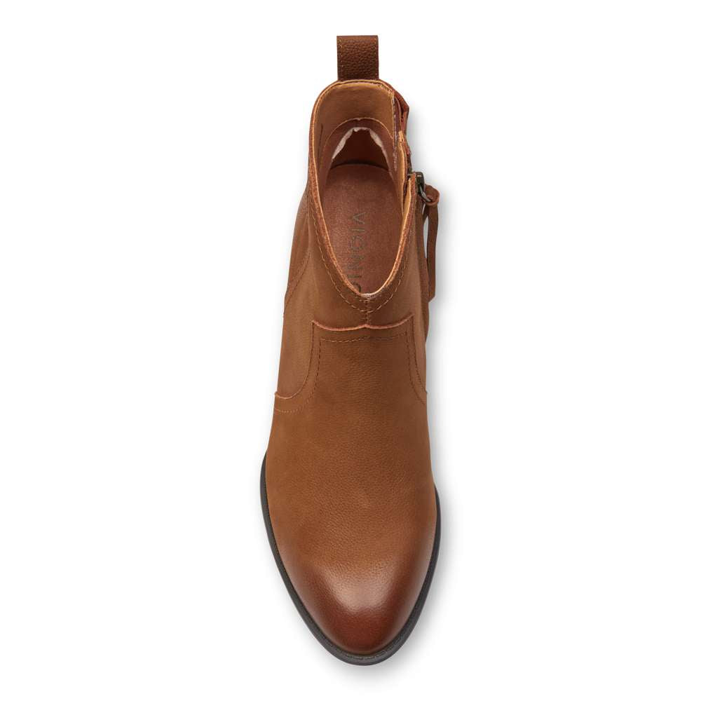 Raina Heeled Ankle Boot - Brown - Image 4