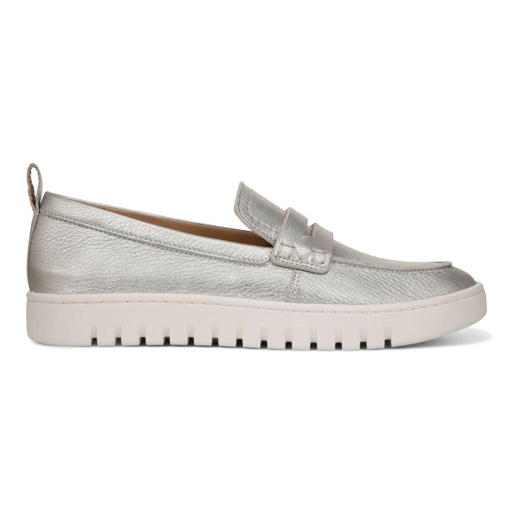 Uptown Loafer - Silver Leather - Image 2