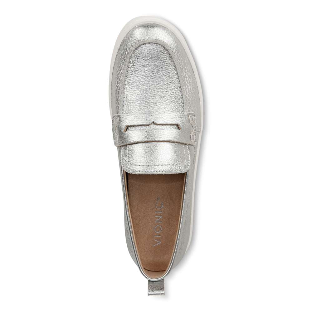 Uptown Loafer - Silver Leather - Image 4