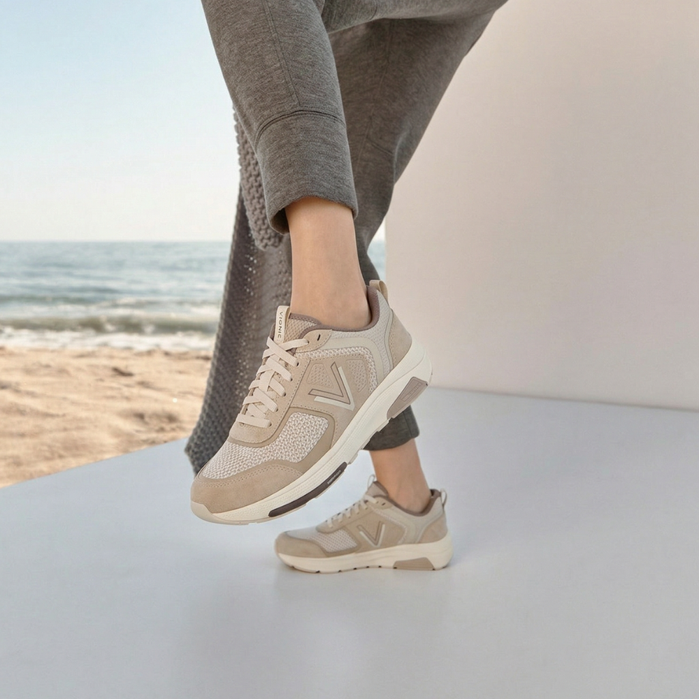 Walk Strider Knit Mesh Sneaker - Beige - Image 6