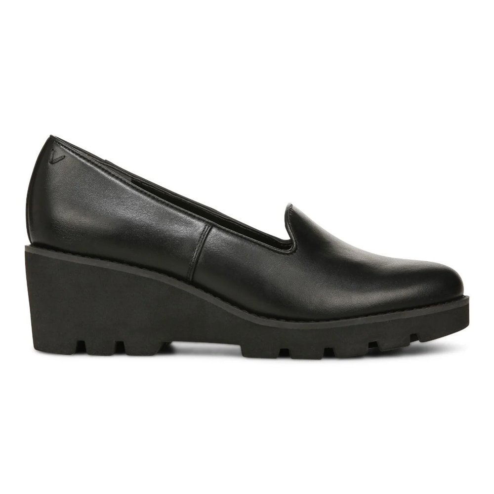 Willa Wedge - Black Leather - Image 2