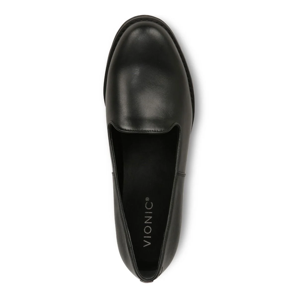 Willa Wedge - Black Leather - Image 3