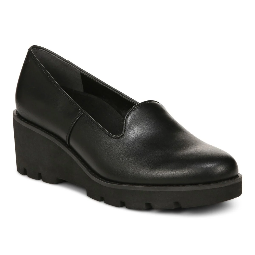 Willa Wedge - Black Leather - Image 9