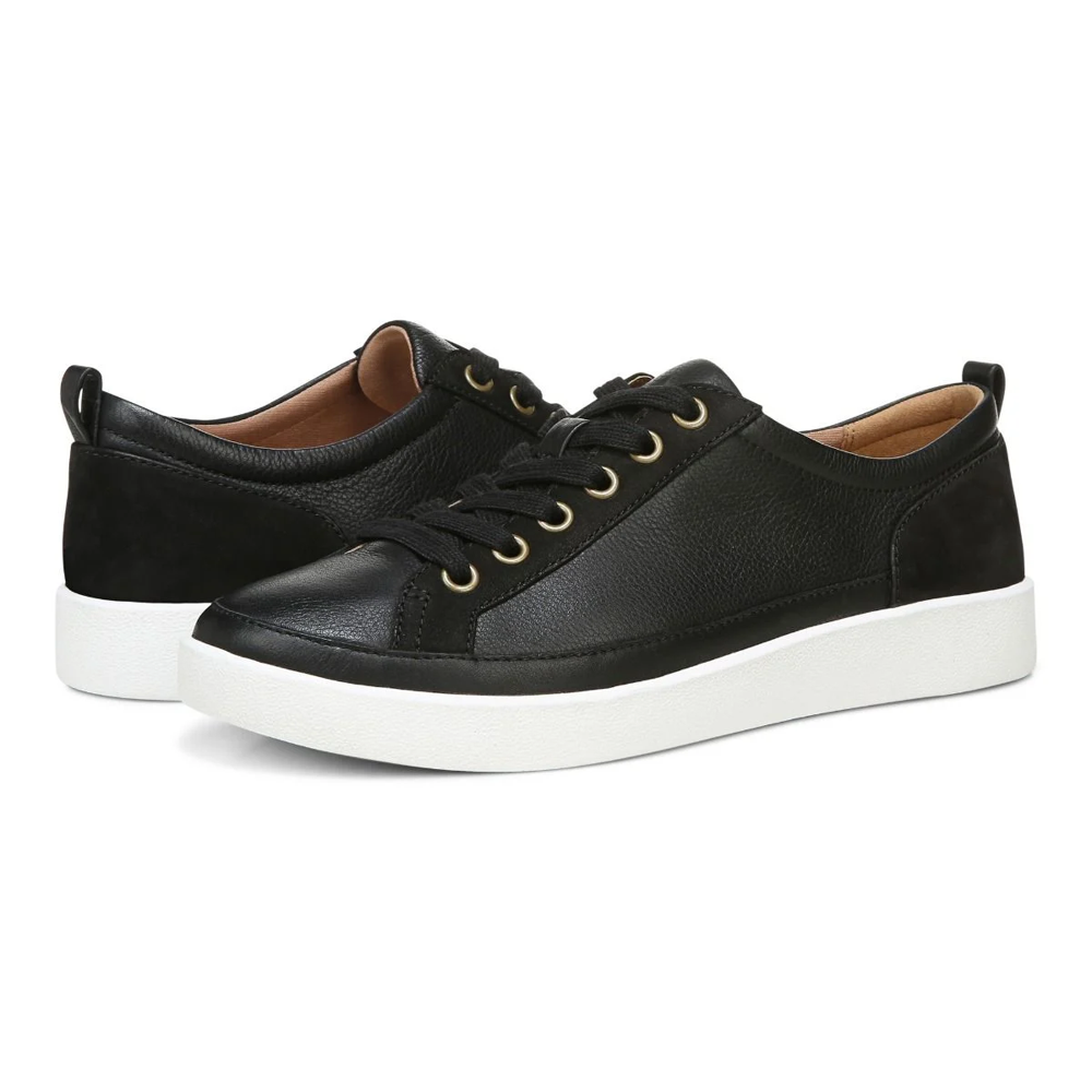 Winny Lace-Up Casual Sneaker - Black Leather Nubuck - Image 5