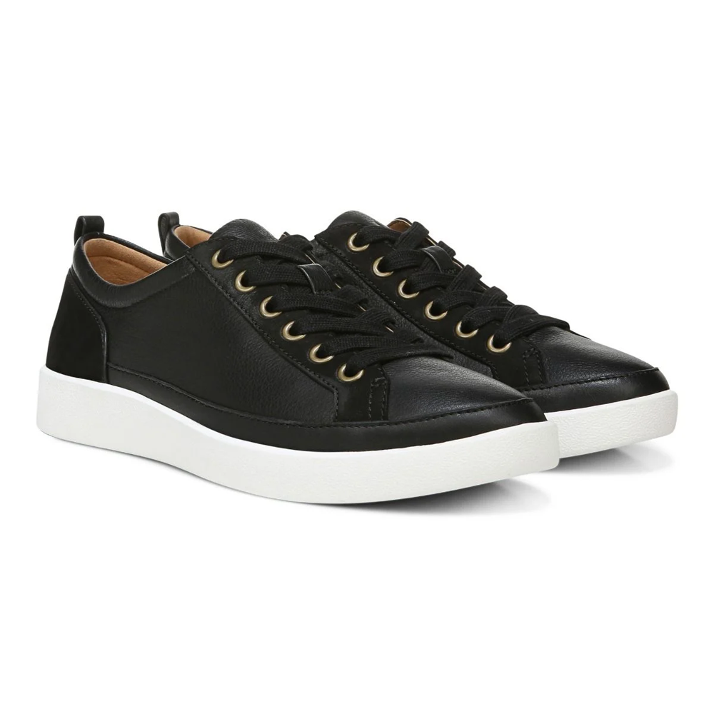 Winny Lace-Up Casual Sneaker - Black Leather Nubuck - Image 7