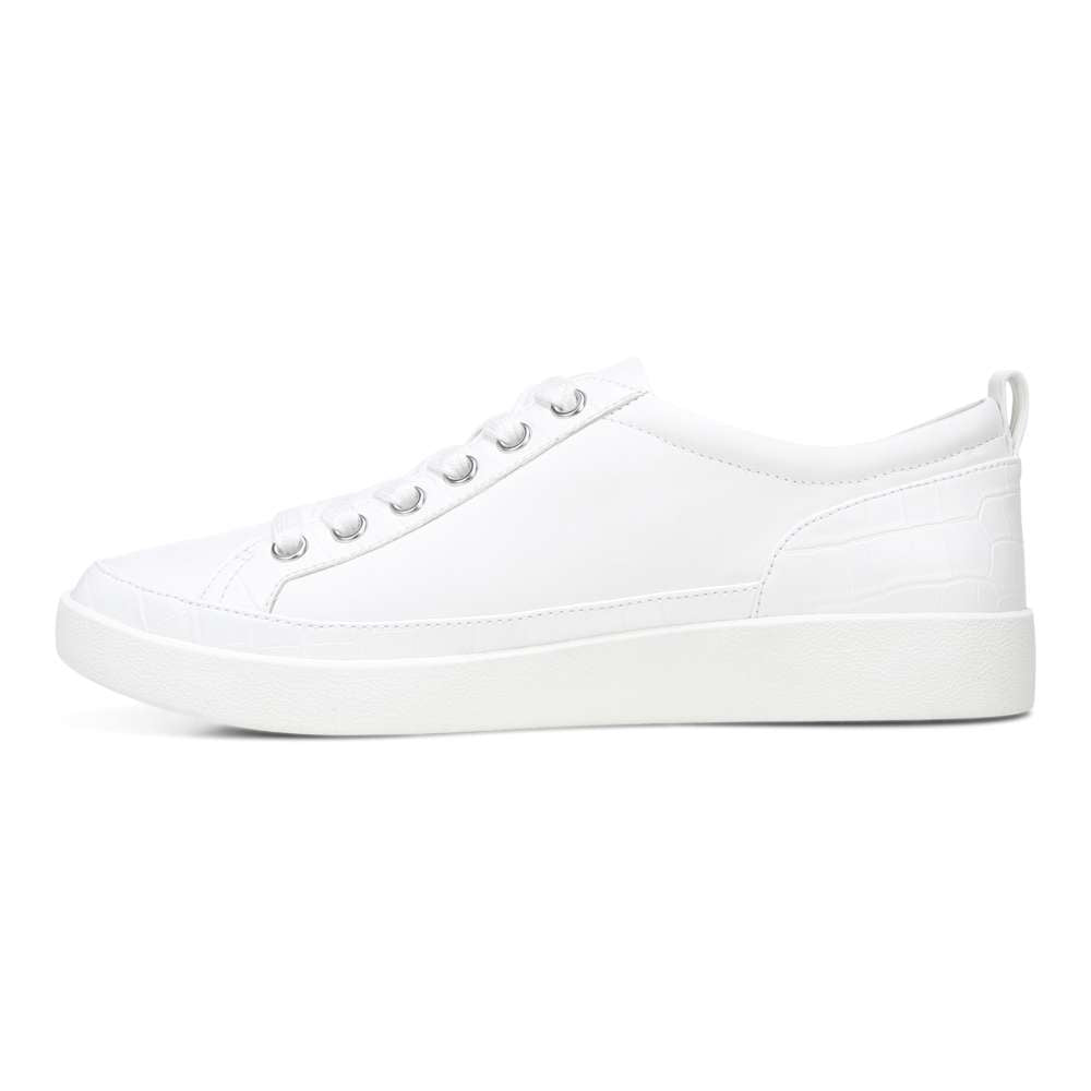 Winny Lace-Up Casual Sneaker - White/White - Image 3