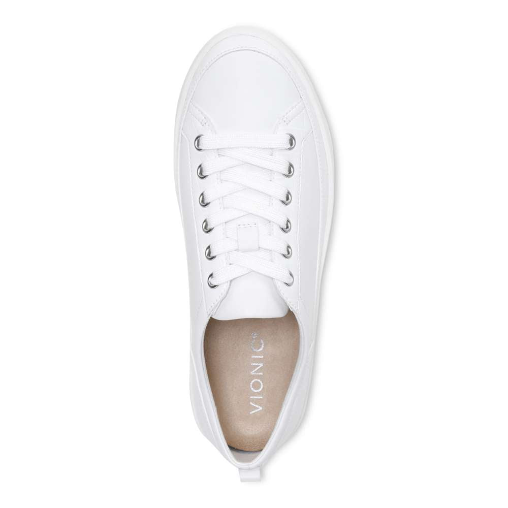 Winny Lace-Up Casual Sneaker - White/White - Image 4