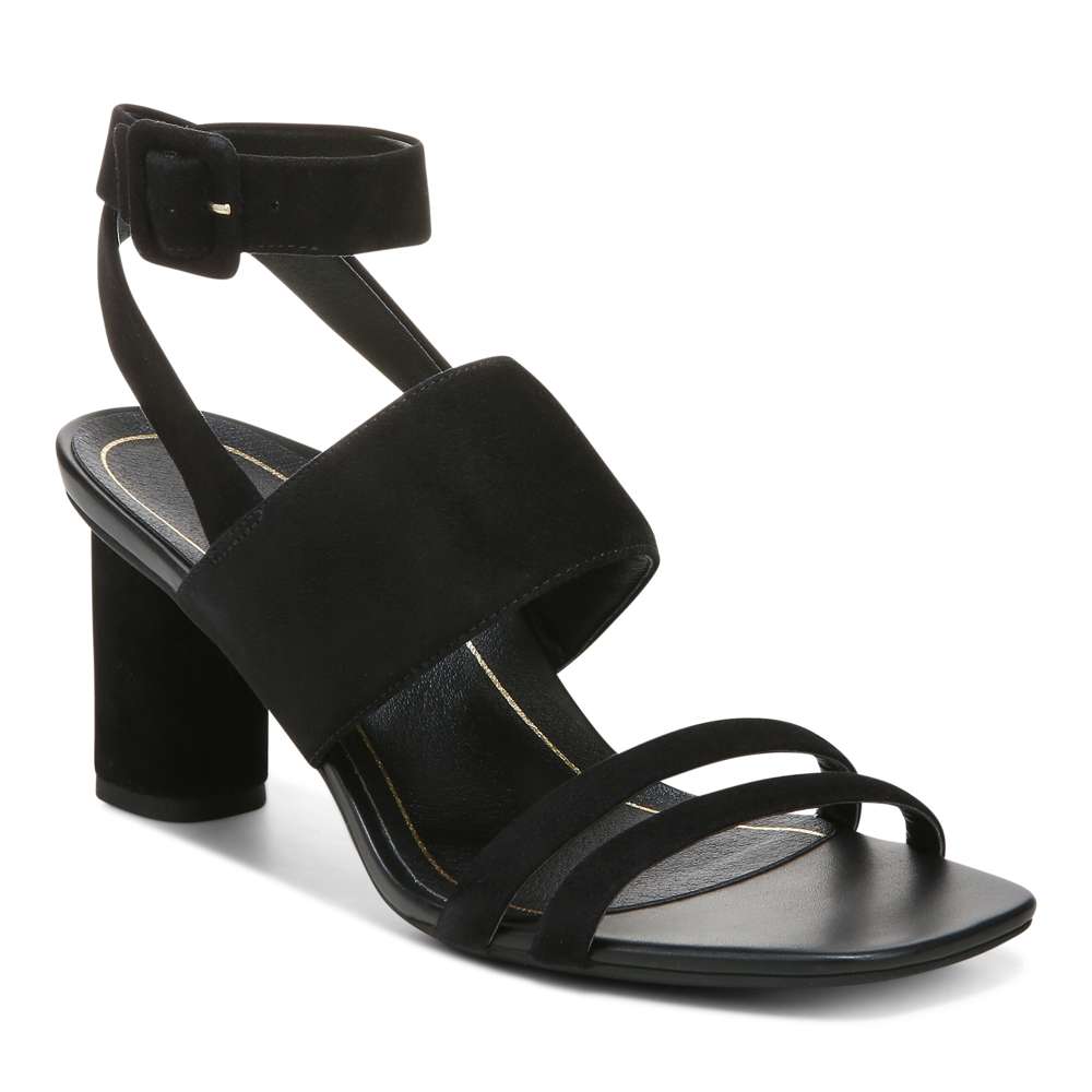 Yasmin Heeled Sandal - Black Suede - Image 11