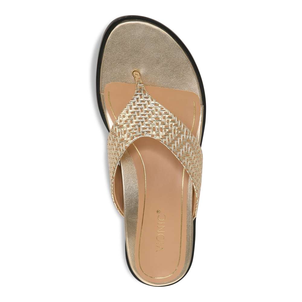 Agave Toe Post Sandal - Gold - Image 4