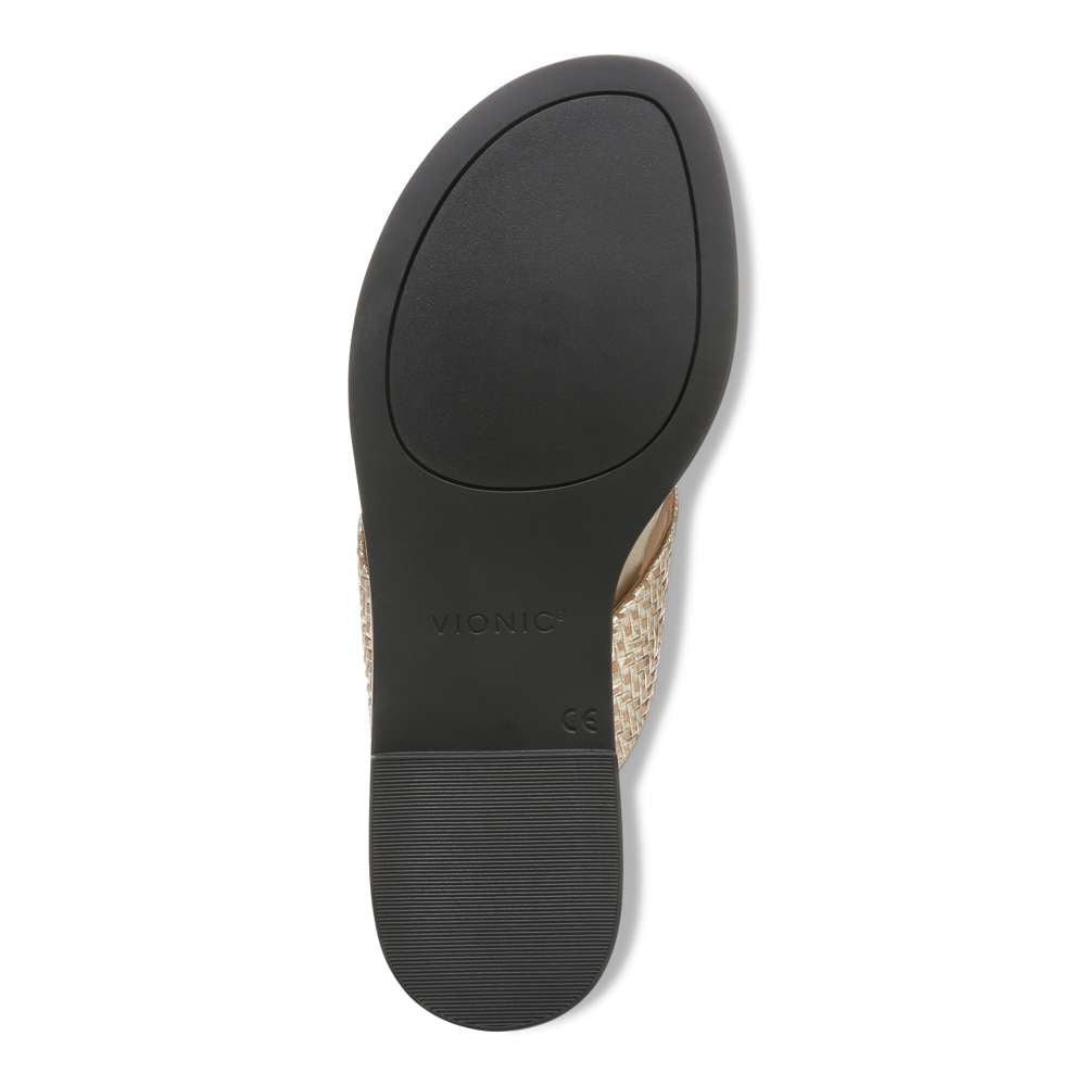 Agave Toe Post Sandal - Gold - Image 7