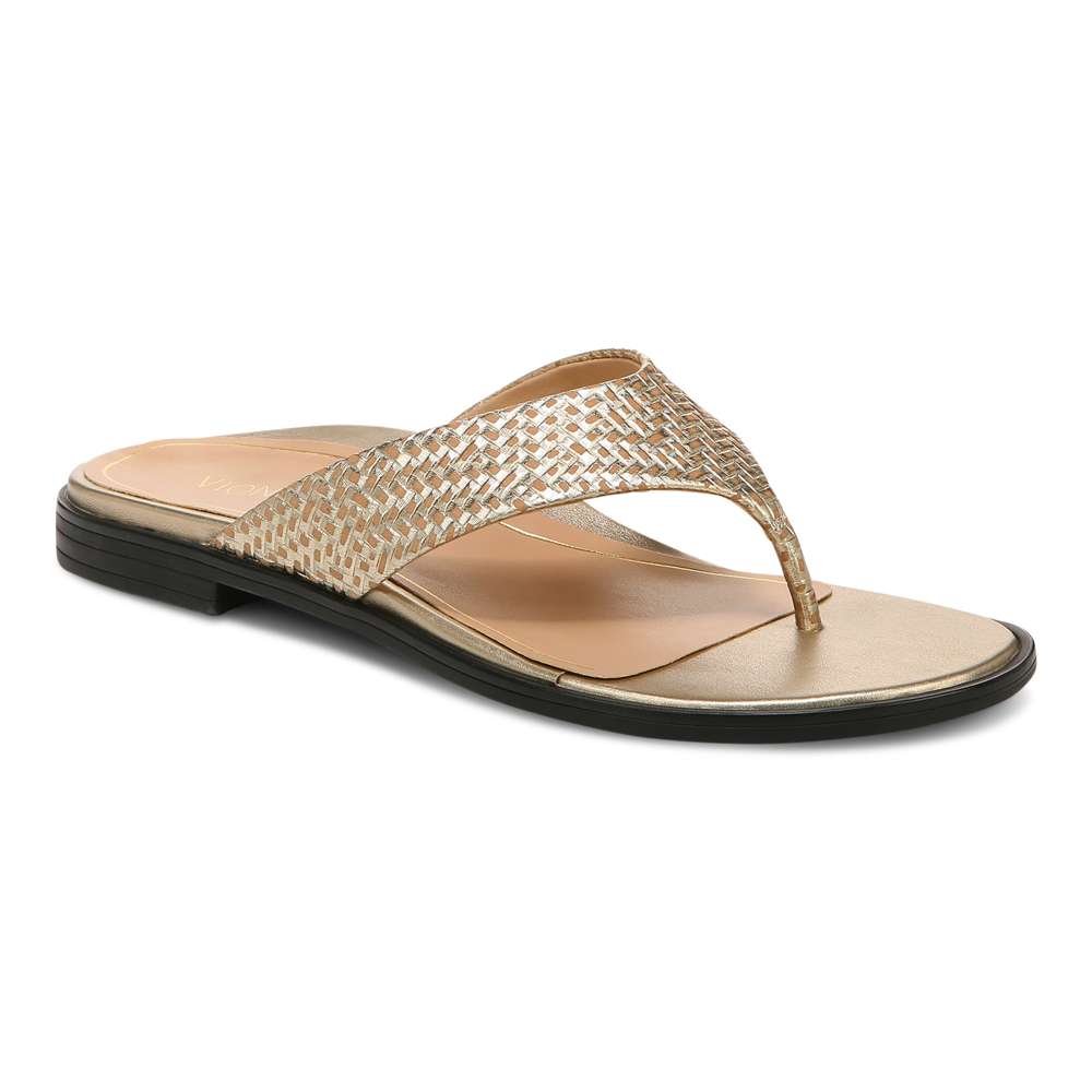 Agave Toe Post Sandal - Gold - Image 15