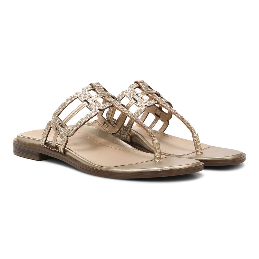 Alvana Toe Post Sandal - Gold - Image 7