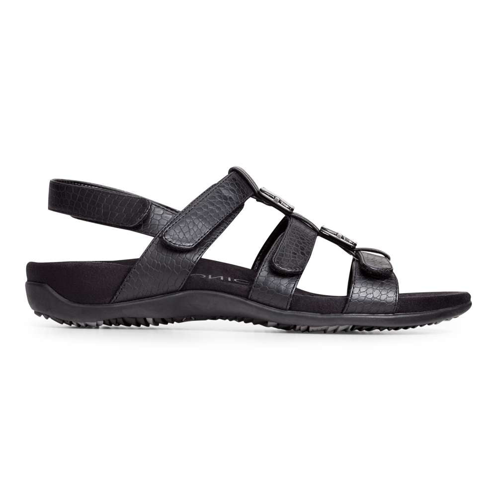 Amber Adjustable Sandal - Black - Image 2