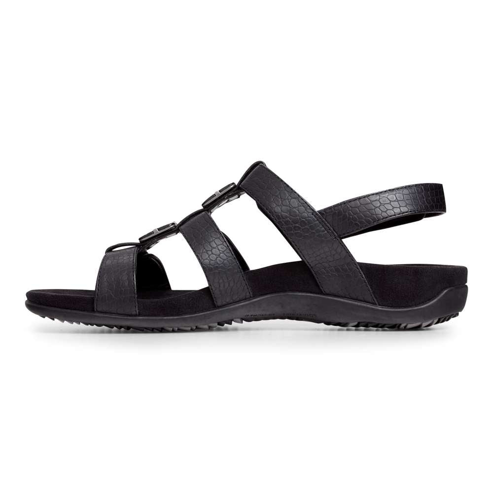 Amber Adjustable Sandal - Black - Image 3
