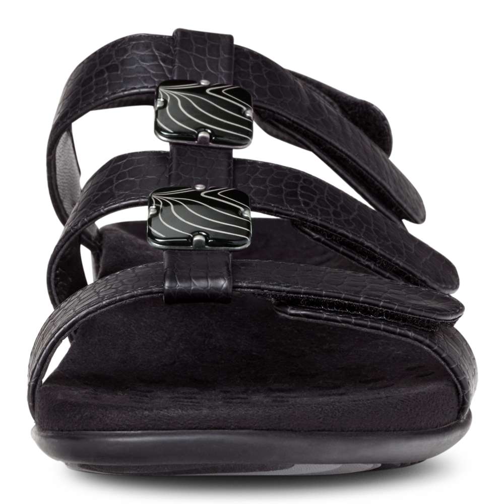 Amber Adjustable Sandal - Black - Image 5
