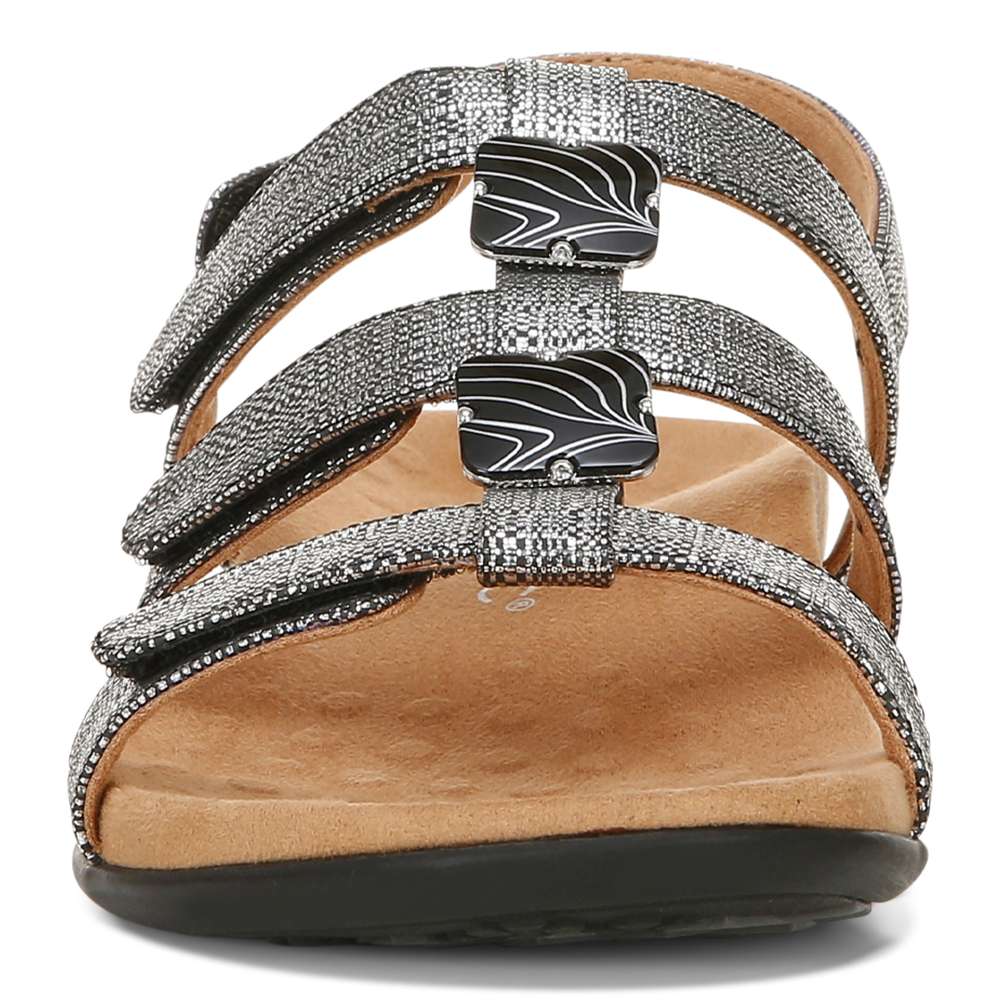 Amber Adjustable Sandal - Black Metallic - Image 5