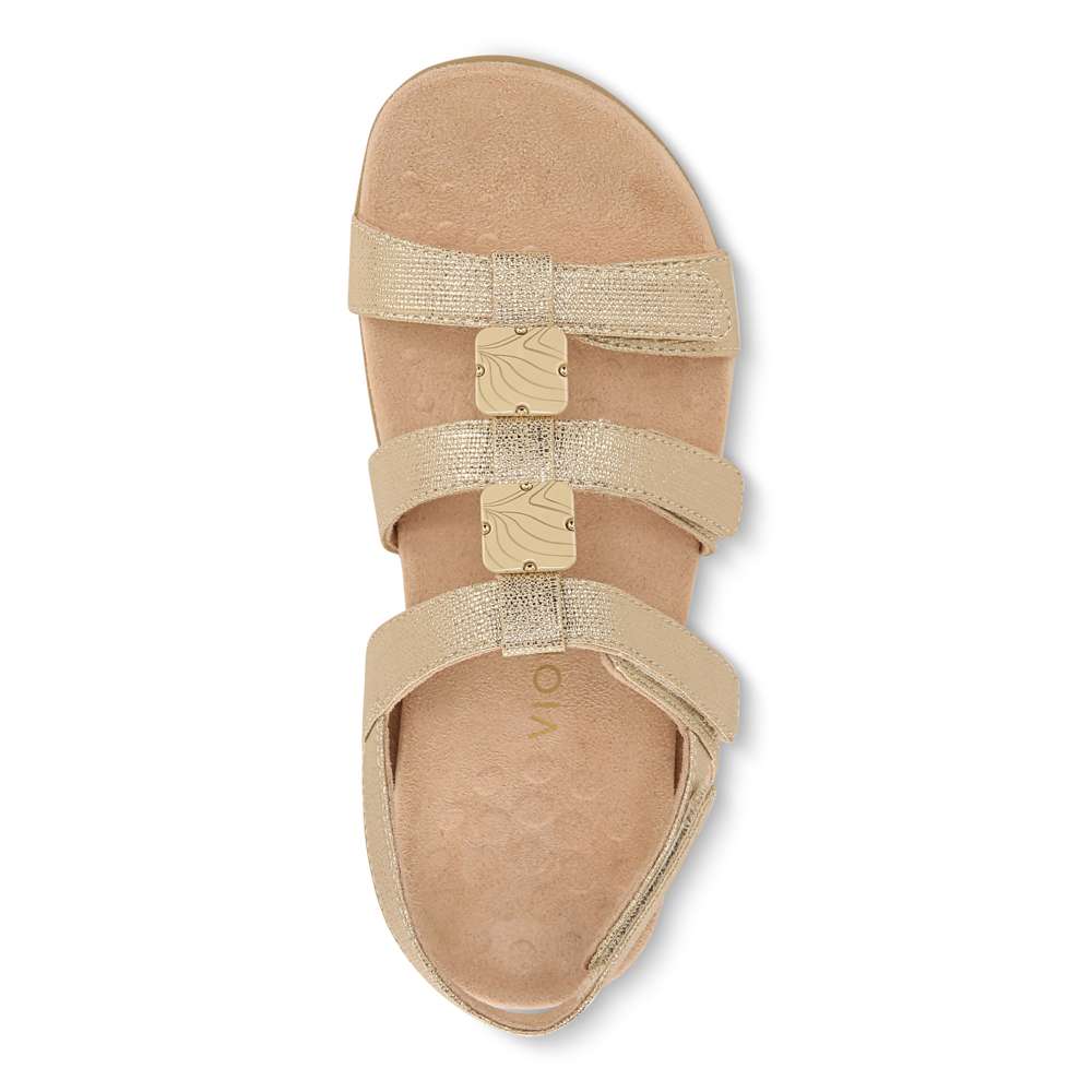 Amber Adjustable Sandal - Gold Metallic - Image 4