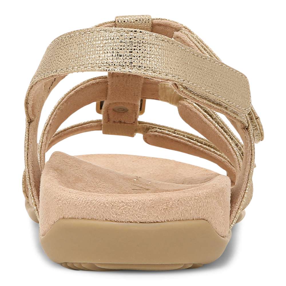 Amber Adjustable Sandal - Gold Metallic - Image 8