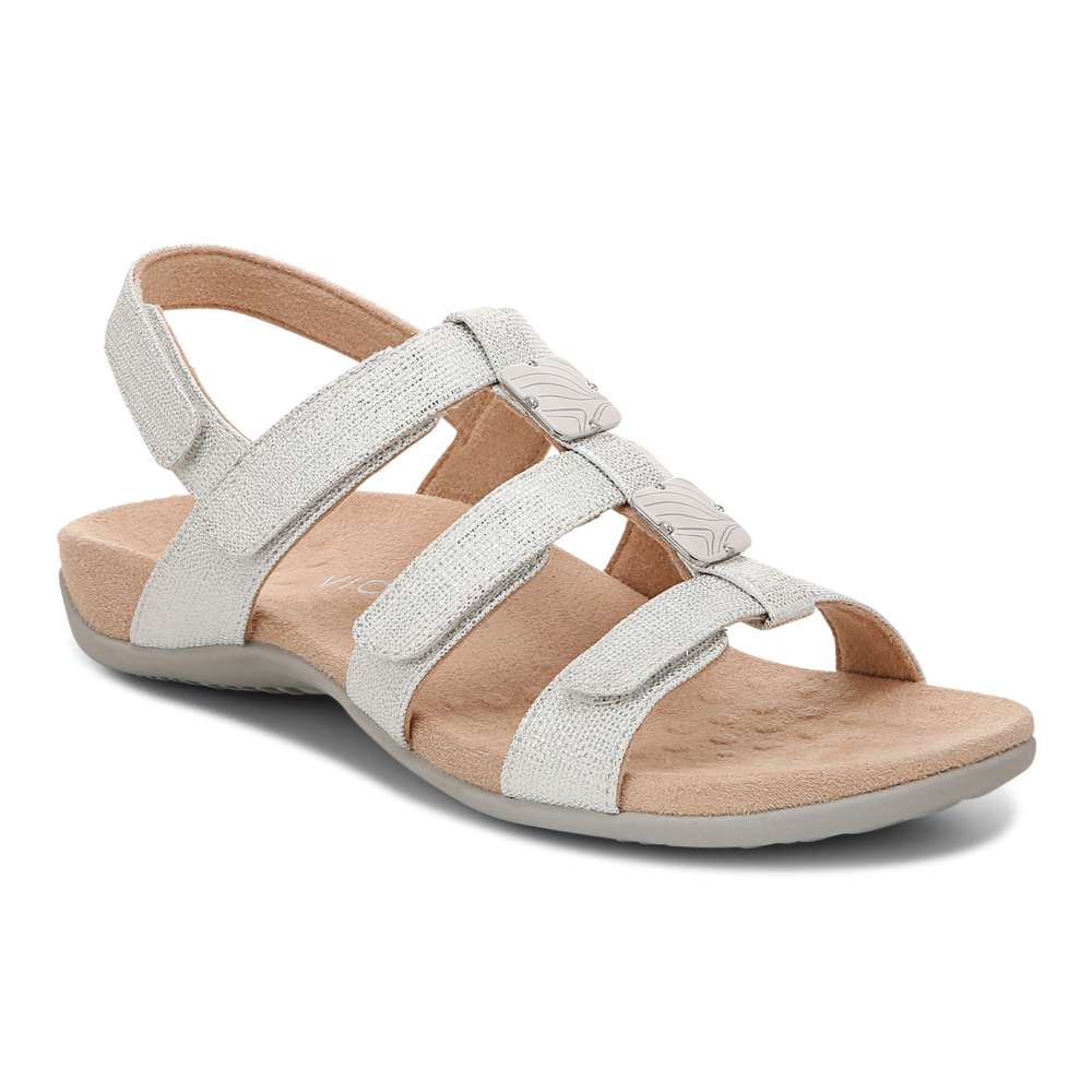 Amber Adjustable Sandal - Silver Metallic - Image 13