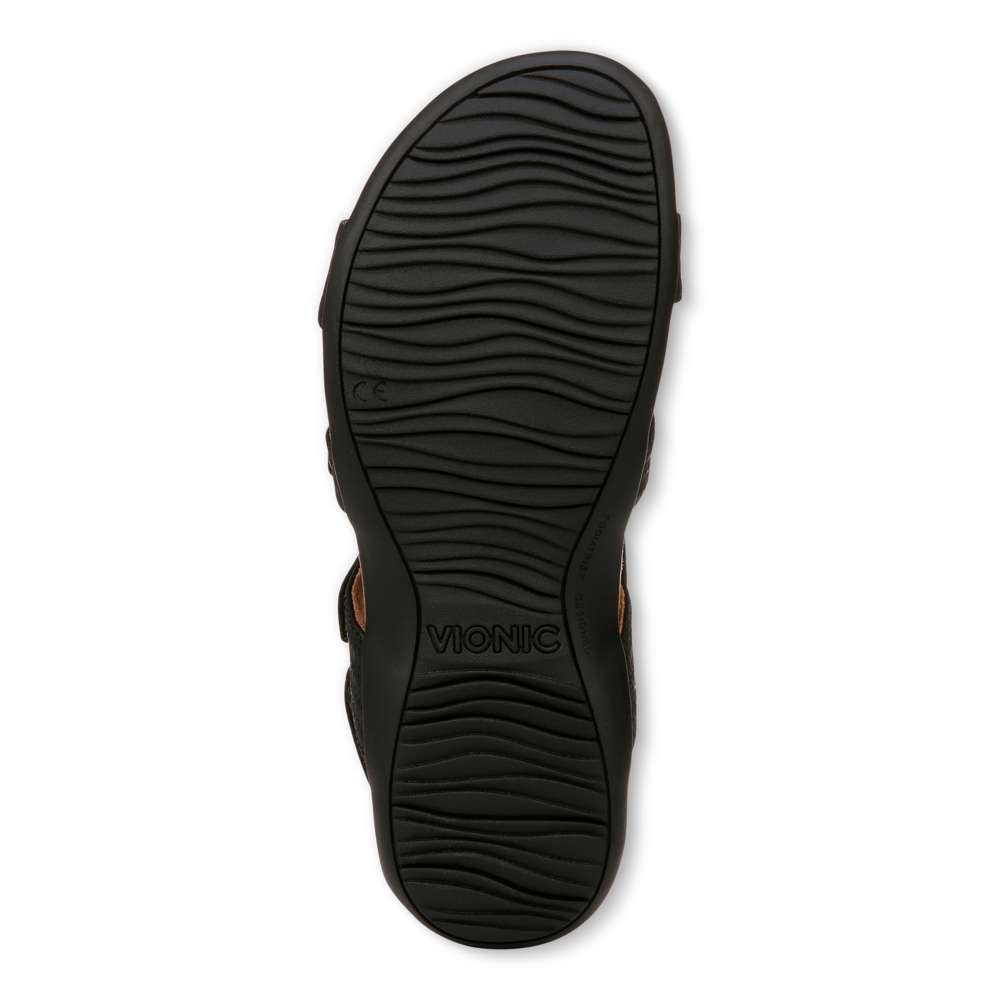 Amber Pearl Adjustable Sandal - Black - Image 7
