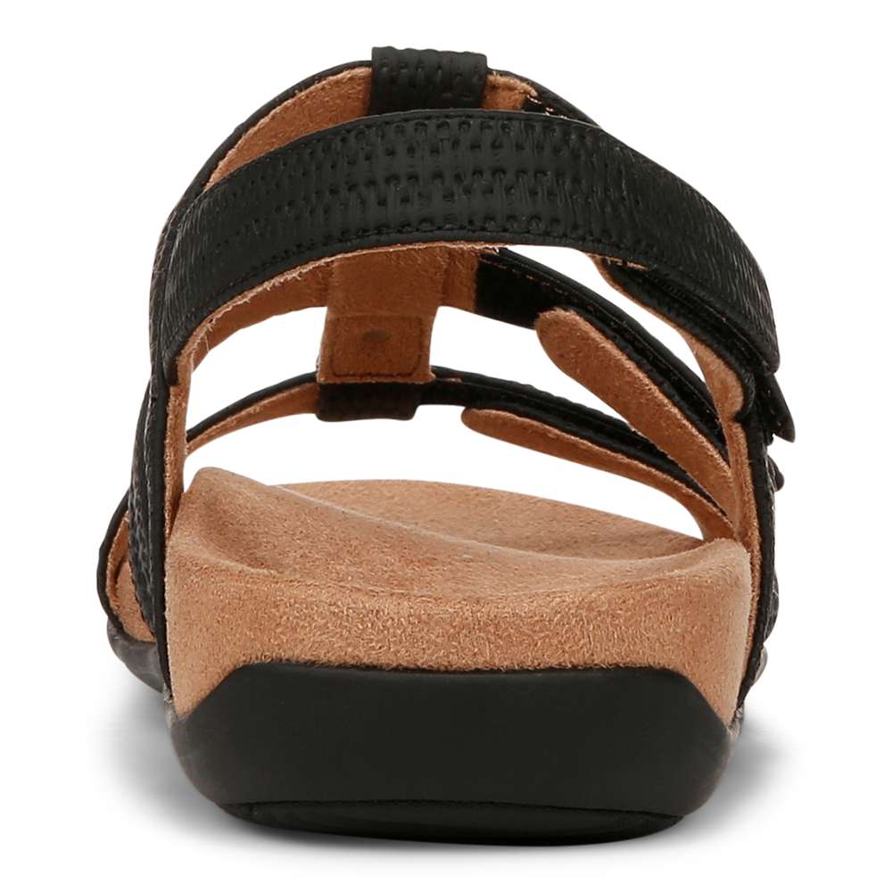 Amber Pearl Adjustable Sandal - Black - Image 9