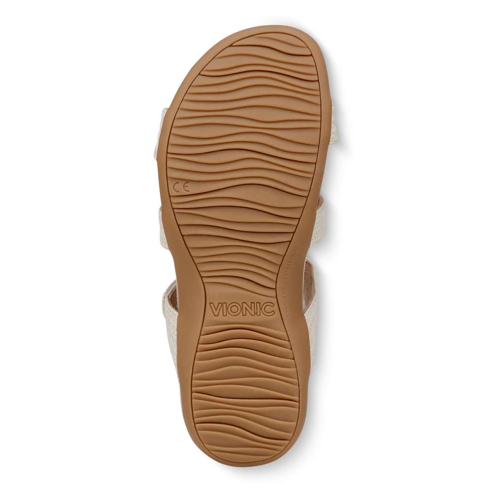 Amber Pearl Adjustable Sandal - Cream - Image 7