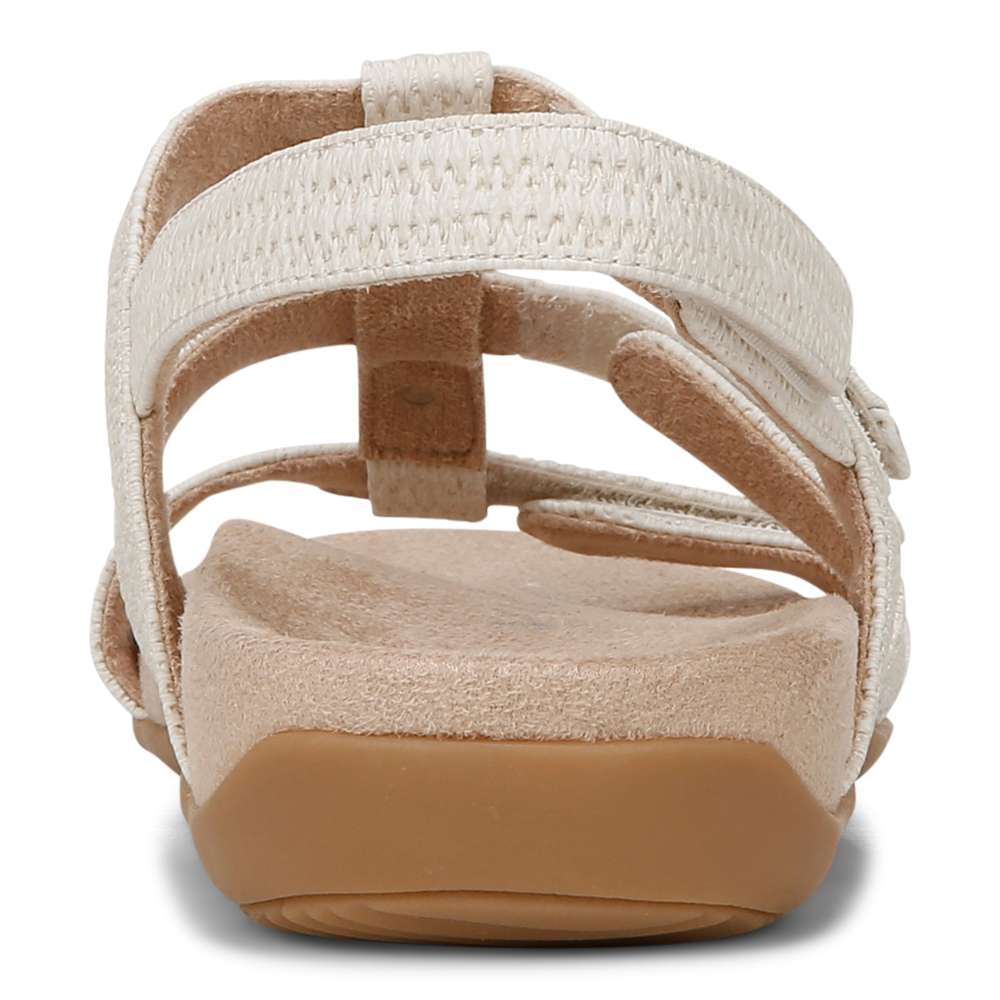Amber Pearl Adjustable Sandal - Cream - Image 9