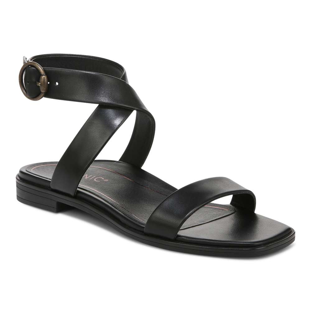 Anaya Sandal - Black Leather - Image 13