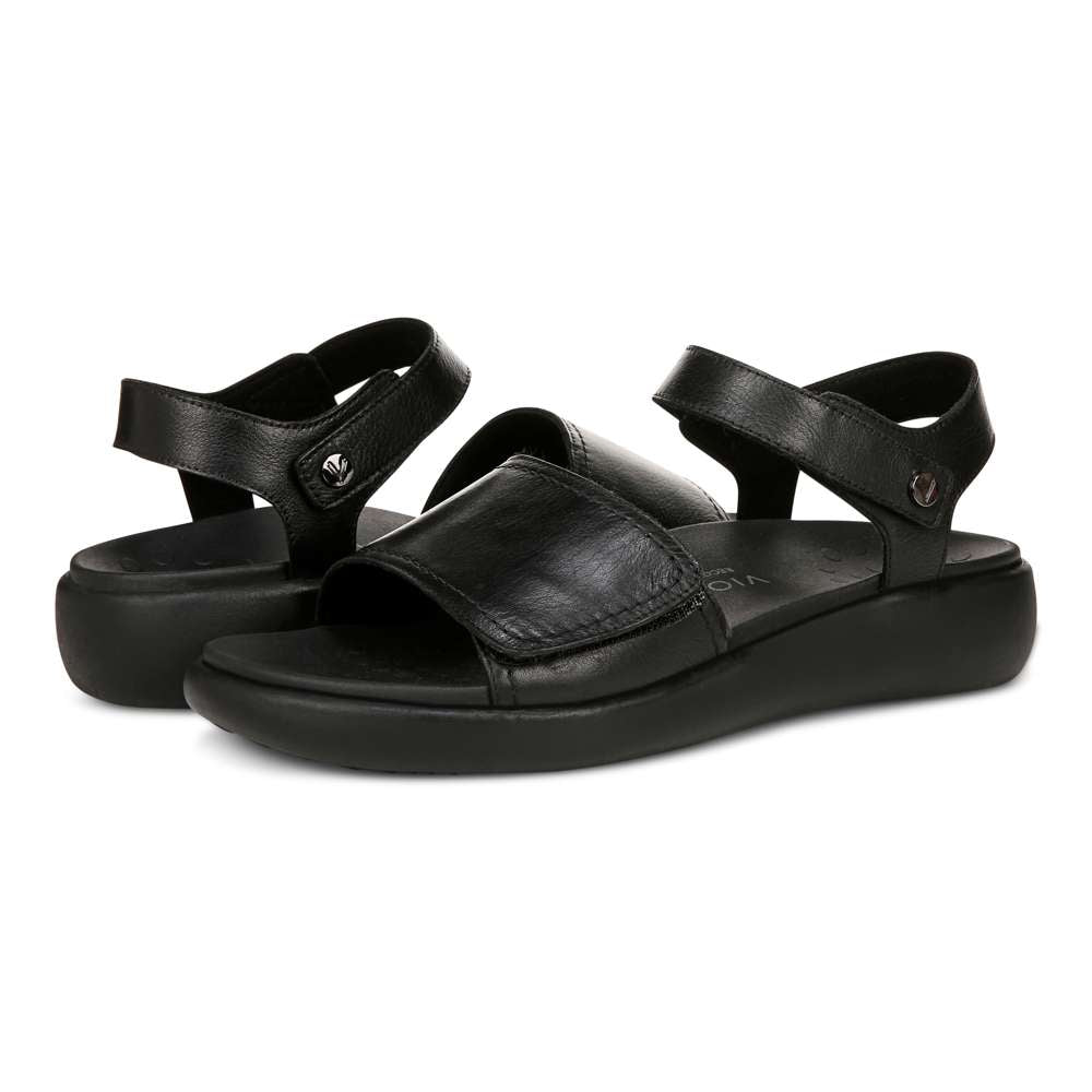 Awaken Recovery Sandal - Black Leather - Image 8