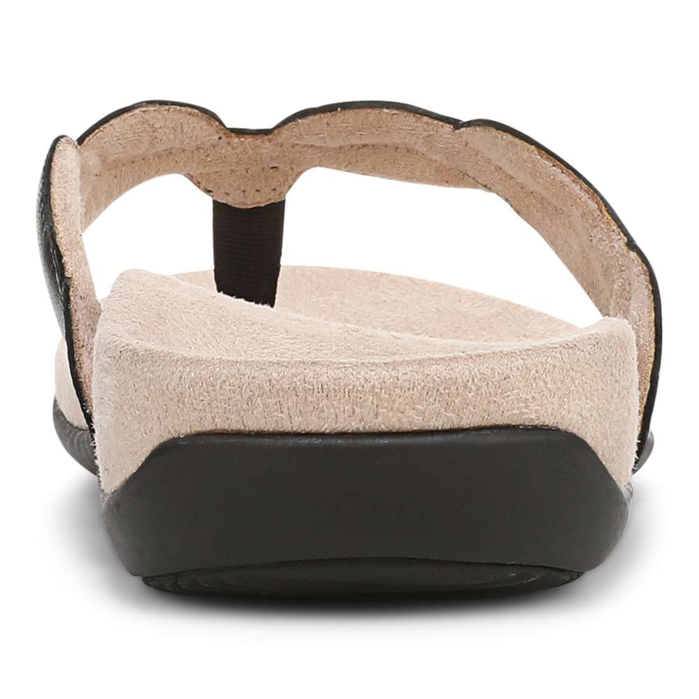Bella Braid Toe Post Sandal - Black - Image 7