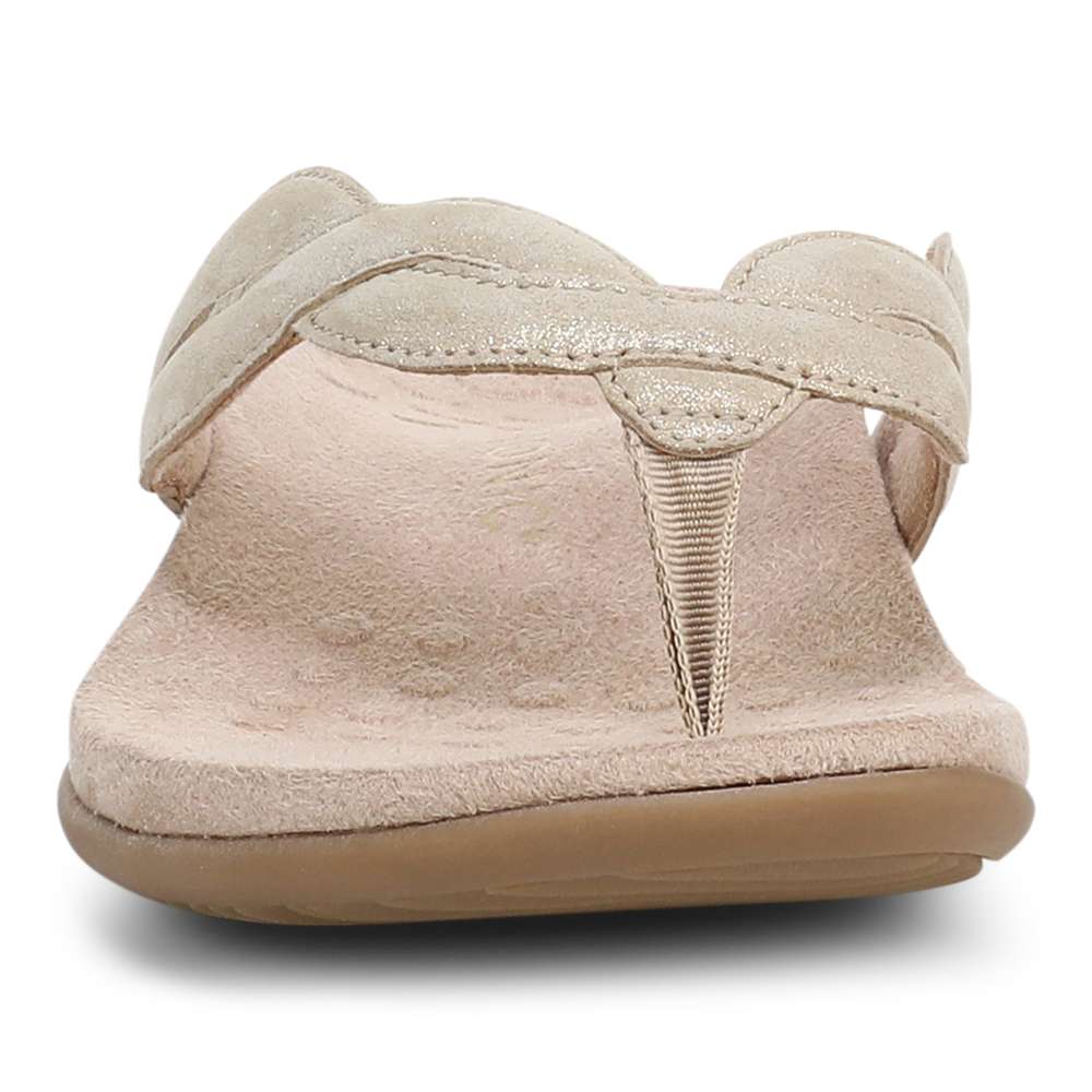 Bella Braid Toe Post Sandal - Gold - Image 5