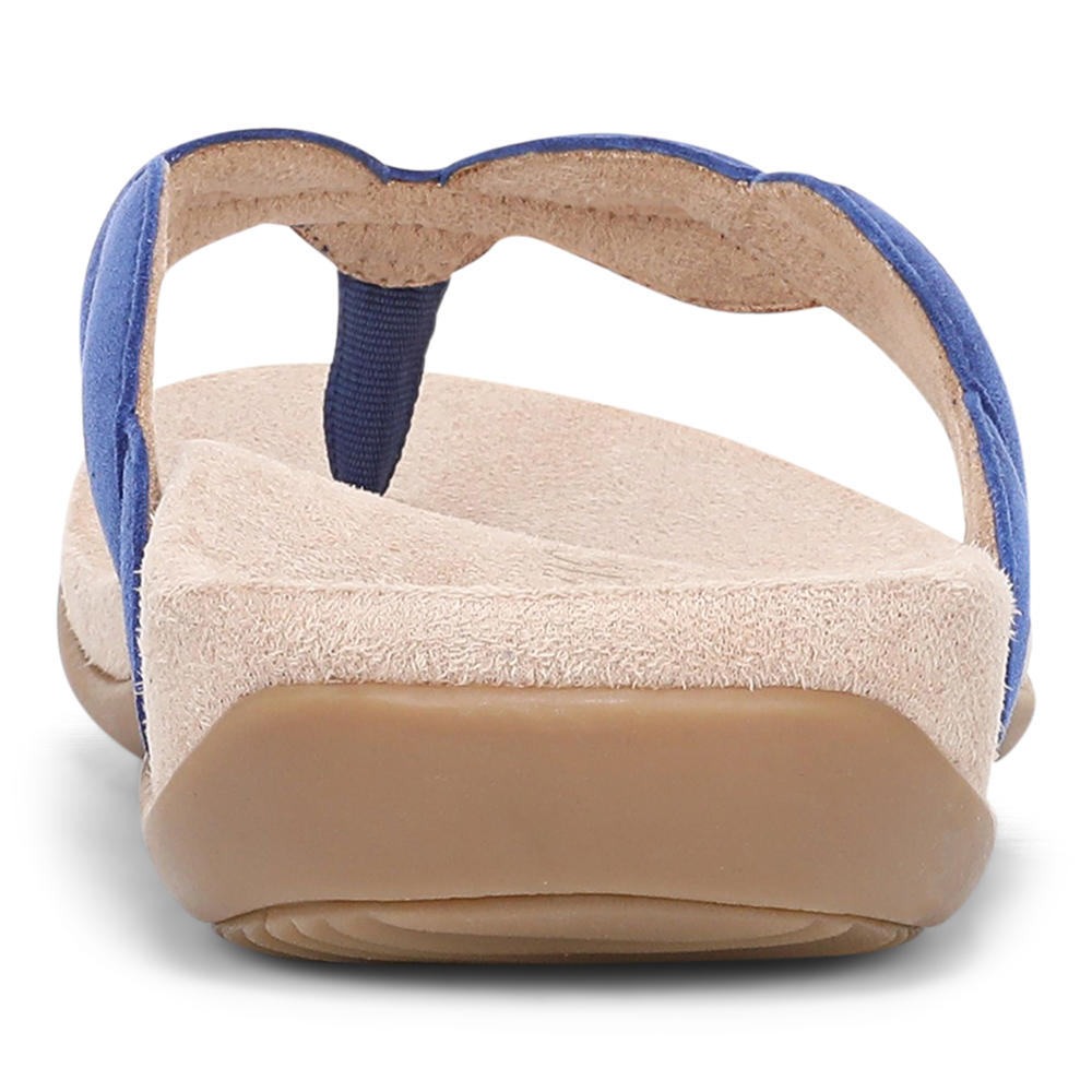 Bella Braid Toe Post Sandal - Mazarine Blue Suede - Image 8