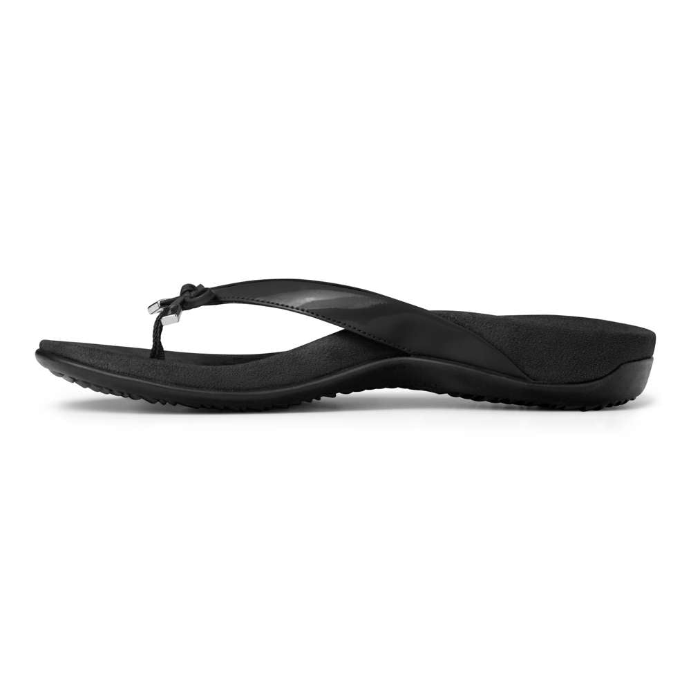 Bella Toe Post Sandal - Black - Image 3