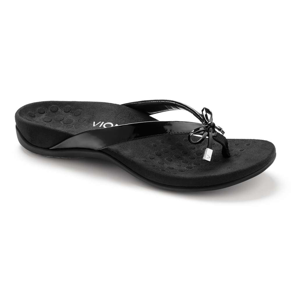Bella Toe Post Sandal - Black - Image 18