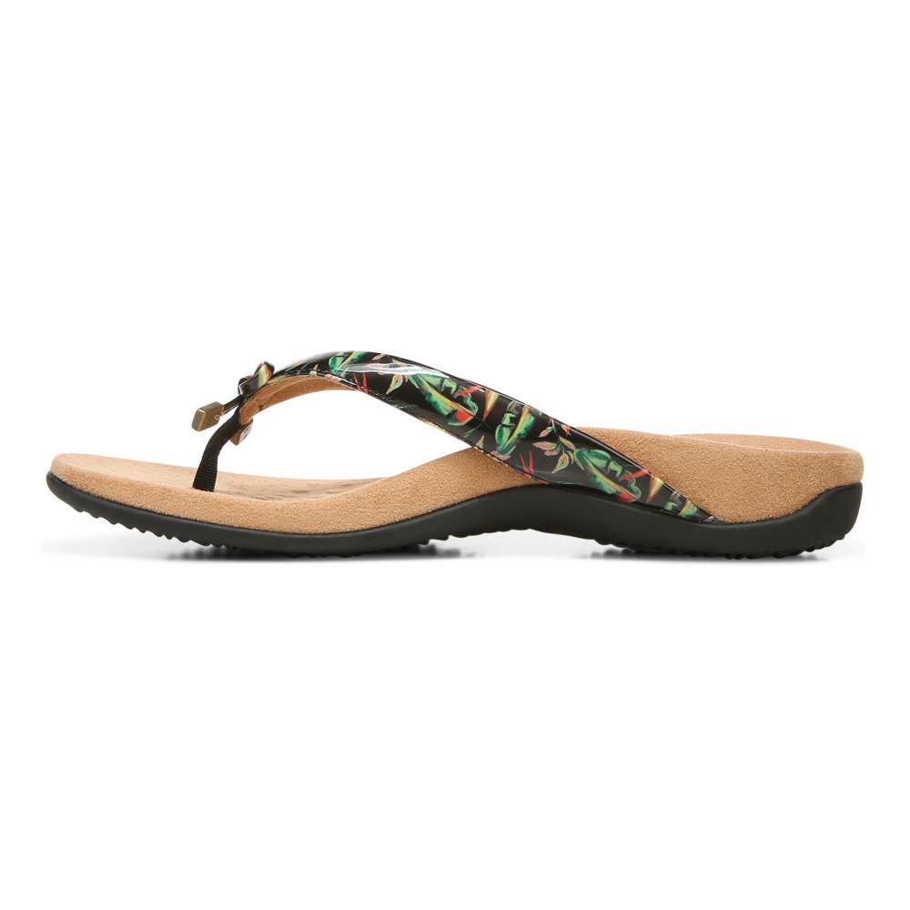 Bella Toe Post Sandal - Black Tropical - Image 3
