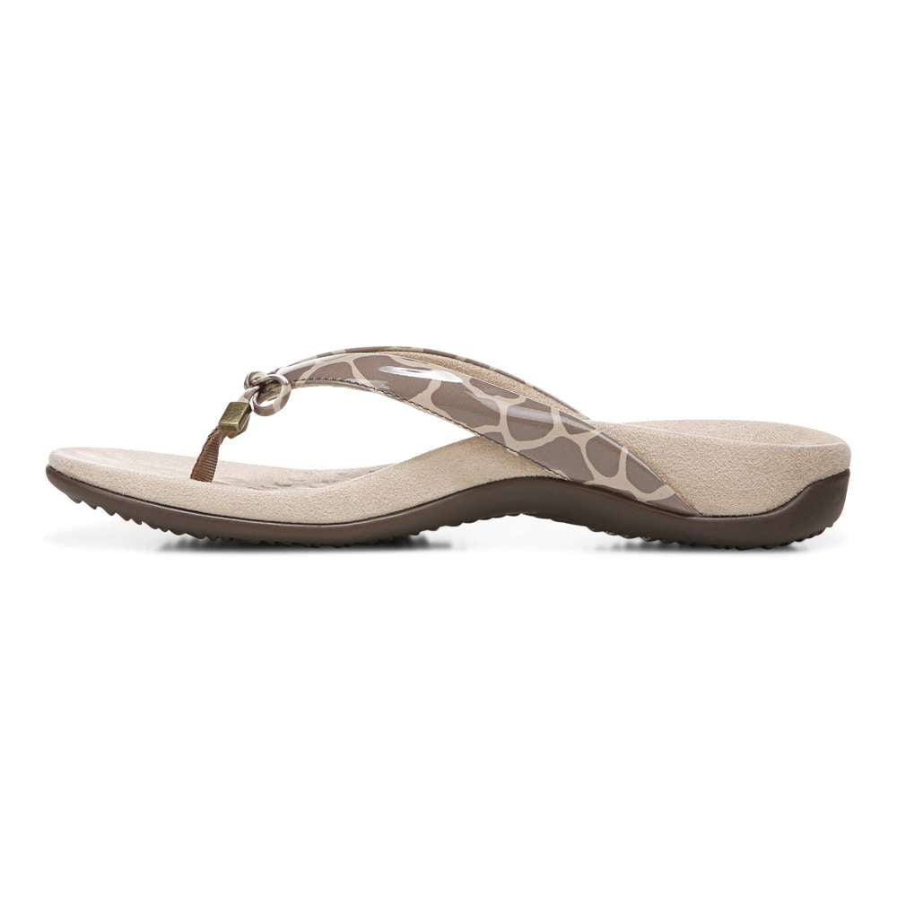 Bella Toe Post Sandal - Giraffe Brownie - Image 3