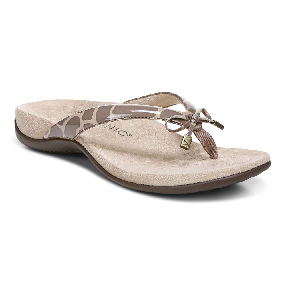 Bella Toe Post Sandal - Giraffe Brownie - Image 10