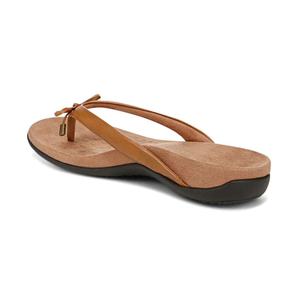 Bella Toe Post Sandal - Light Brown - Image 8