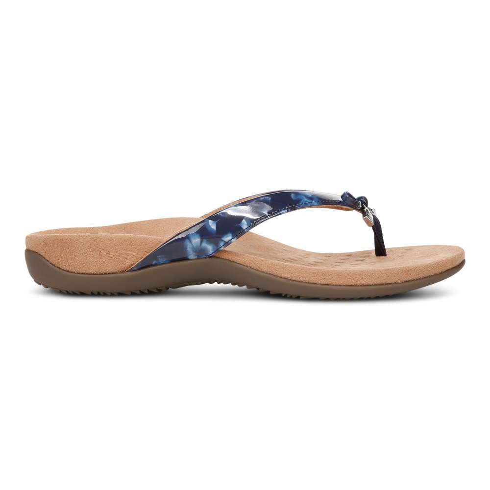Bella Toe Post Sandal - Navy Poppy - Image 2