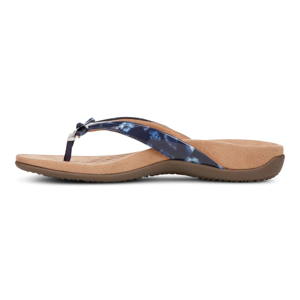 Bella Toe Post Sandal - Navy Poppy - Image 3