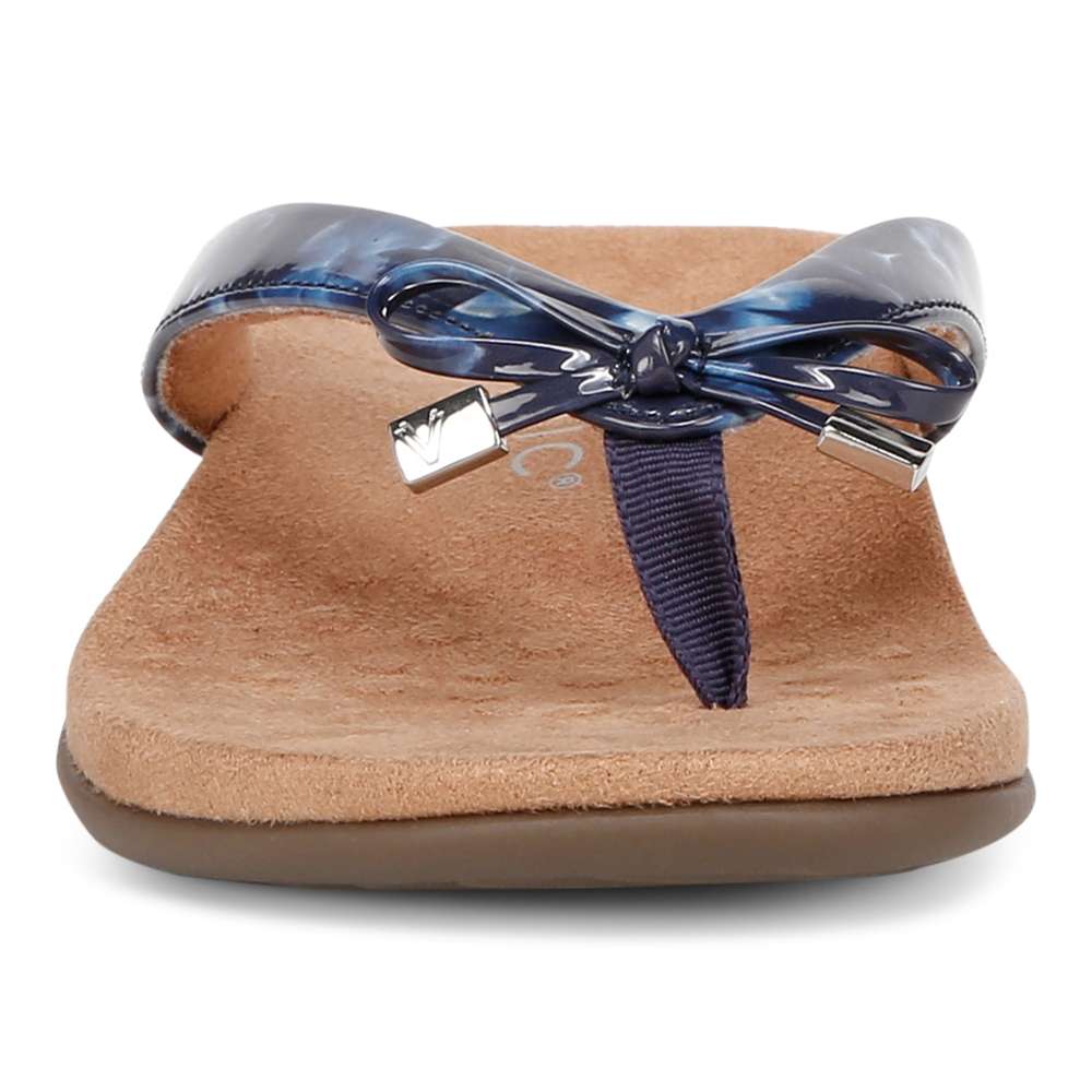 Bella Toe Post Sandal - Navy Poppy - Image 5