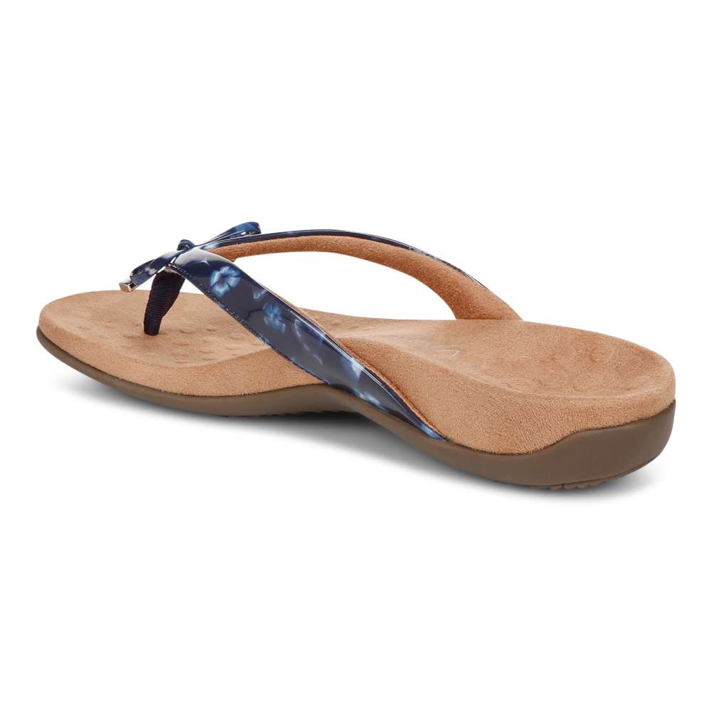 Bella Toe Post Sandal - Navy Poppy - Image 6