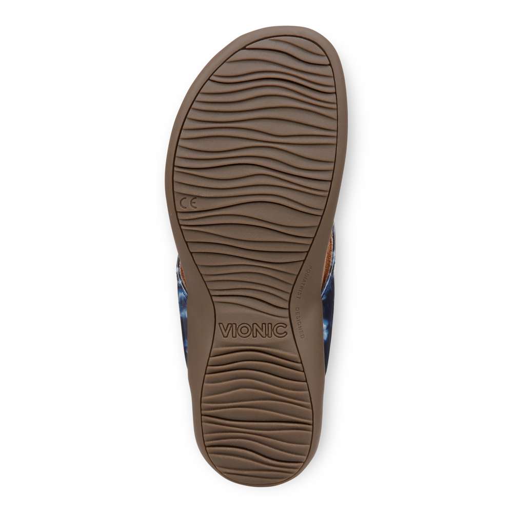 Bella Toe Post Sandal - Navy Poppy - Image 7